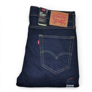 Levis 519 Extreme Skinny Flex Stretch Jeans Men's Size 36x32 Dark Wash NWT